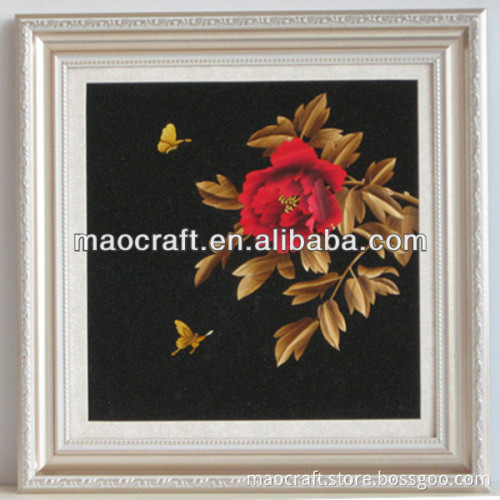 Activated carbon House Decoration Pictures(Butterflies with Flowers) crafts as gifts for New Year
